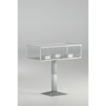 TECA CON PIANTANA IN METALLO cm.99x49x100h