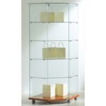 VETRINA ANGOLARE CM.68X68X180H