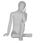 MANICHINO .BAMBINO AVORIO OPACO