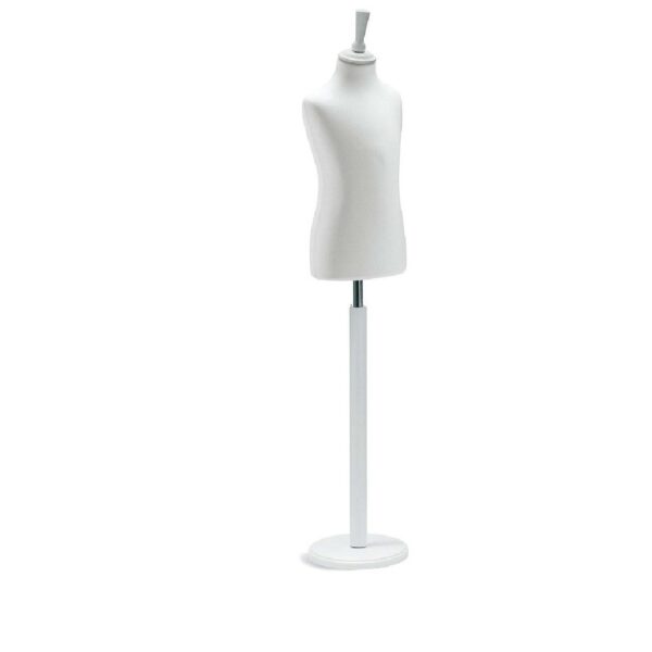 BUSTO SARTORIALE BIANCO BIMBO/A 10/12 ANNI BASE BIANCA