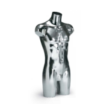 BUSTO UOMO METALLIZZATO CROMO