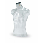 .,BUSTO CORTO UOMO TRASPARENTE