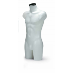 BUSTO UOMO PVC PRECOLORATO BIANCO