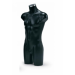 BUSTO UOMO PVC PRECOLORATO NERO
