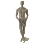 MANICHINO UOMO TESTA UOVO CEMENTO