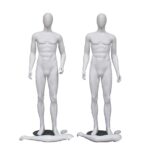 MANICHINO ASTRATTO UOMO 4 POSE BIANCO OPACO