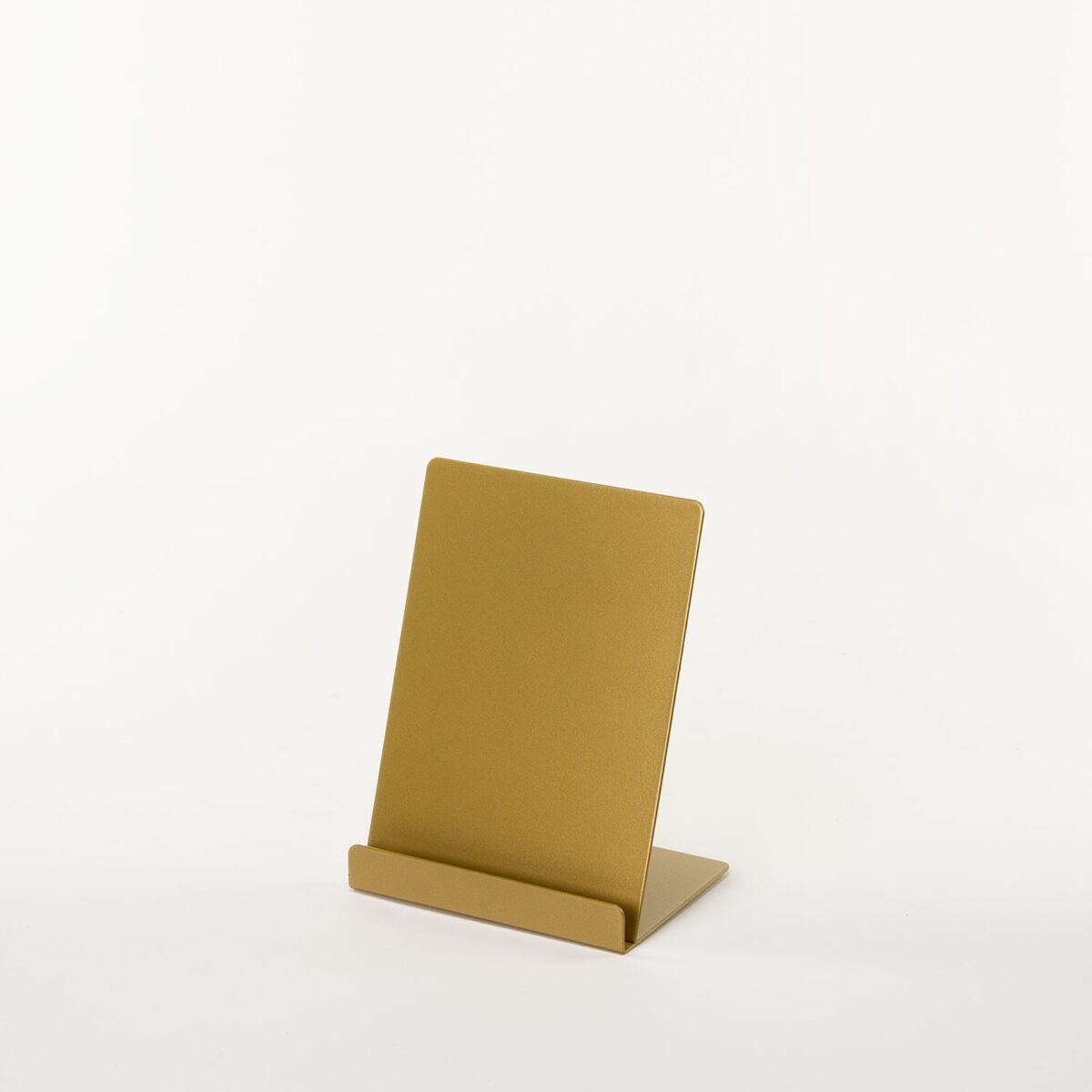 PORTA CARTELLINO METALLO ORO - immagine 1