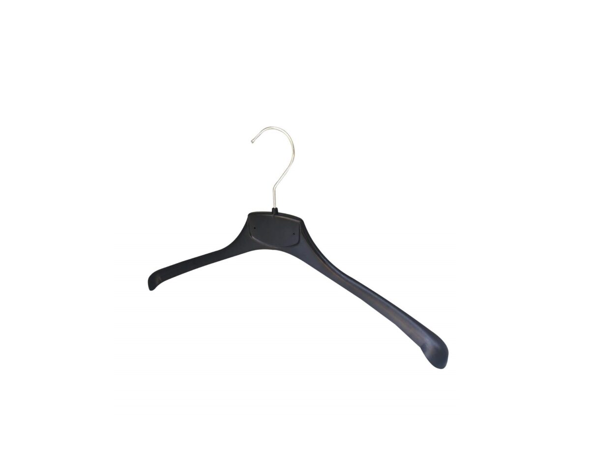 GRUCCIA APPENDIABITO PLASTICA NERA CM.38X2,5 - immagine 1