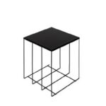 TAVOLINO IN TONDINO DI FERRO NERO H.40