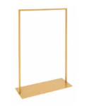 STENDER TUBO QUADRO CON PIASTRA ORO