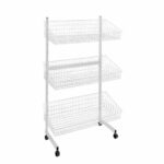 SCAFFALETTO A 3 CESTE CM.90