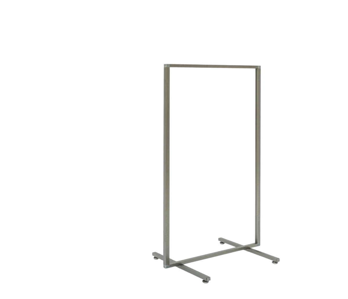 STENDER TUBO QUADRO VERNICIATO FERRO GREZZO TRASPARENTE CM.99 - immagine 1