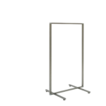 STENDER TUBO QUADRO VERNICIATO FERRO GREZZO TRASPARENTE CM.99