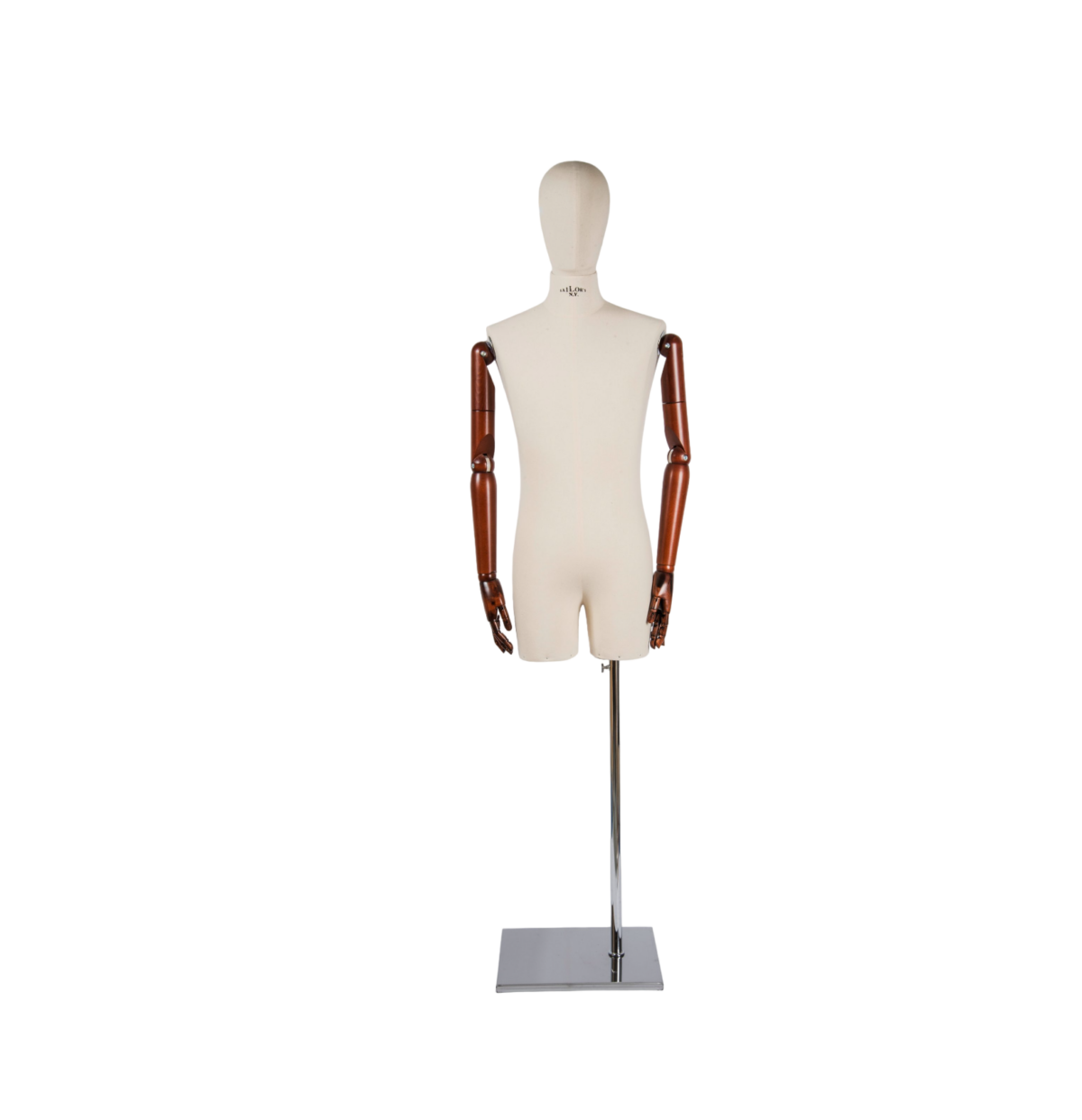 TAILOR’S BUSTO SARTORIALE UOMO CON GAMBINA BRACCIA DI LEGNO - immagine 1