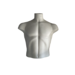 BUSTO CORTO UOMO PVC GRIGIO CHIARO