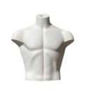 BUSTO CORTO UOMO PVC BIANCO