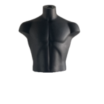 BUSTO CORTO UOMO PVC NERO