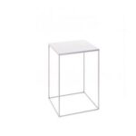 TAVOLINO IN FERRO BIANCO H.60