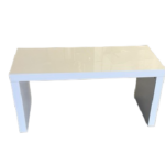 TAVOLO ESPOSITIVO LACCATO BIANCO CM.100X50X50H