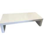 TAVOLO ESPOSITIVO LACCATO BIANCO CM.45X100X25,5