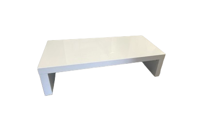 TAVOLO ESPOSITIVO LACCATO BIANCO CM.45X100X25,5