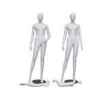 MANICHINO DONNA TESTA UOVO 4 POSE BIANCO OPACO