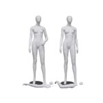 MANICHINO DONNA TESTA UOVO 4 POSE BIANCO OPACO