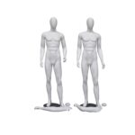 MANICHINO ASTRATTO UOMO 4 POSE BIANCO OPACO