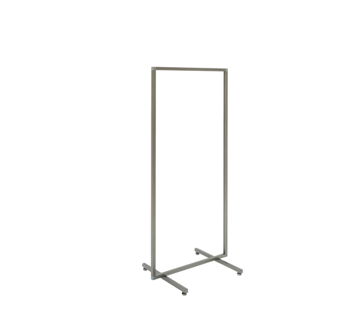 STENDER TUBO QUADRO VERNICIATO FERRO GREZZO TRASPARENTE CM.71 - immagine 1