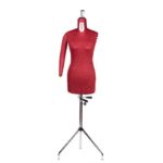 BUSTO DONNA REGITRABILE PROFESSIONALE TG.42/54 BORDEAUX C/BRACCIO