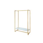 GONDOLA CENTRALE ORO CON PIANO CRISTALLO