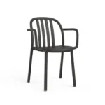 SEDIA SUE CON BRACCIOLI NERO 20 PEZZI