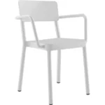 SEDIA LISBOA CON BRACCIOLI BIANCA 23 PEZZI