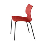 SEDIA UNI ROSSO CORALLO 4 PEZZI