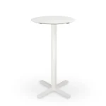 TAVOLO SNACK GOYA PIANO TONDO BIANCO 2 PEZZI