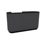 BANCO OVALE CANNETE’ GRIGIO CM.160