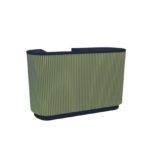 BANCO OVALE CANNETE’ VERDE CM.160