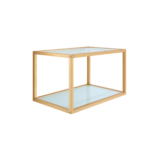 ESPOSITORE DUE PIANI A PARETE ORO CM.69