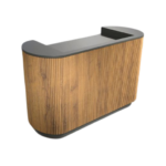 BANCO OVALE CANNETE' LEGNO CM.160