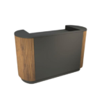 BANCO OVALE ANGOLI CANNETE’ GRIGIO CM.160