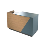 BANCO CASSA BICOLORE  ROVERE / BLU LAGUNA CM.160