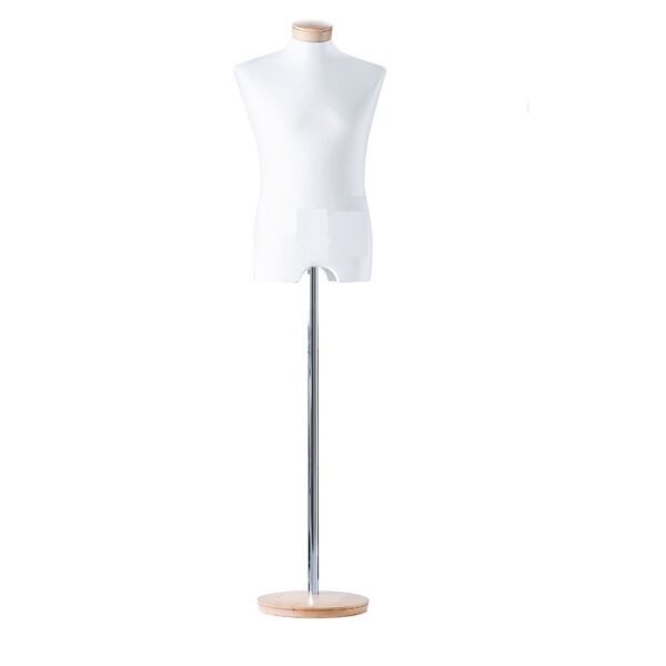 BUSTO SARTORIALE AVORIO UOMO BASE LEGNO