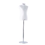 BUSTO SARTORIALE BIANCO UOMO BASE COLOR ALLUMINIO
