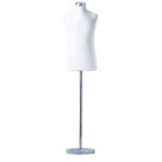 BUSTO SARTORIALE BIANCO BIMBO/A 10 ANNI BASE COLOR ALLUMINIO