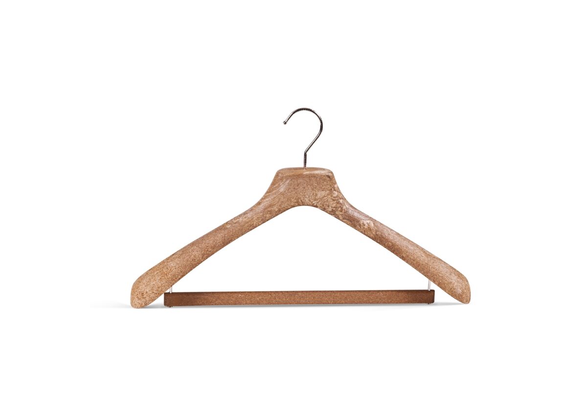 GRUCCIA CAPOSPALLA CON ASTA  ECO PASTA PIENA CM.40 COLORE LEGNO PZ.50 - immagine 1