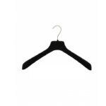 GRUCCIA APPENDIABITO PLASTICA FLOCCATA NERA CM.42X3,5